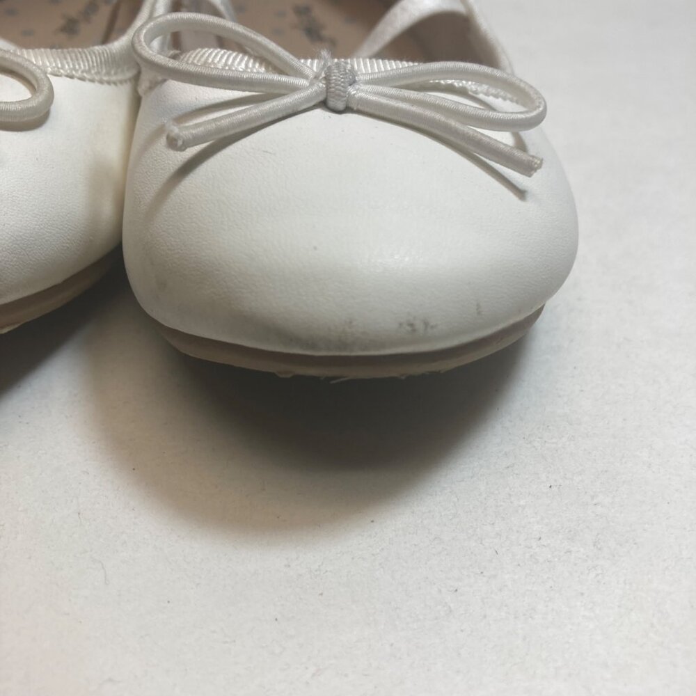 Cat & Jack Toddler Shoes White Mary Janes 9 Slip on Bow Accent - Picture 6 of 10